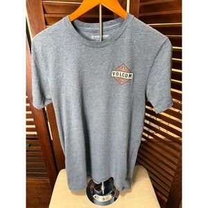 Volcom Stone Logo Graphic T Shirt Men's Medium Heather Grey Short Sleeve Tee